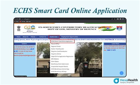 echs smart card online|echs smart card apply online.